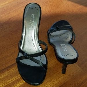 Cathy Jean Black Sandals